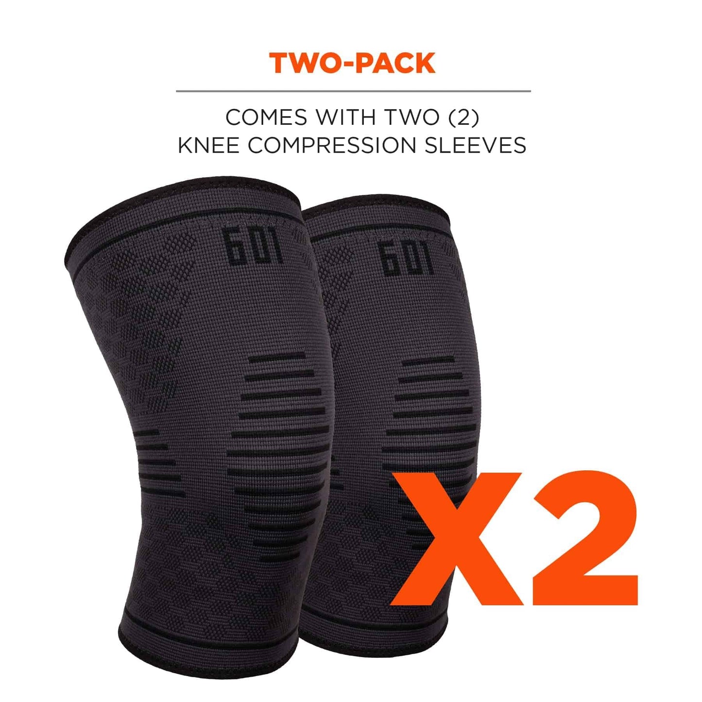 Black Knee Sleeves - Ergodyne - Compression Support