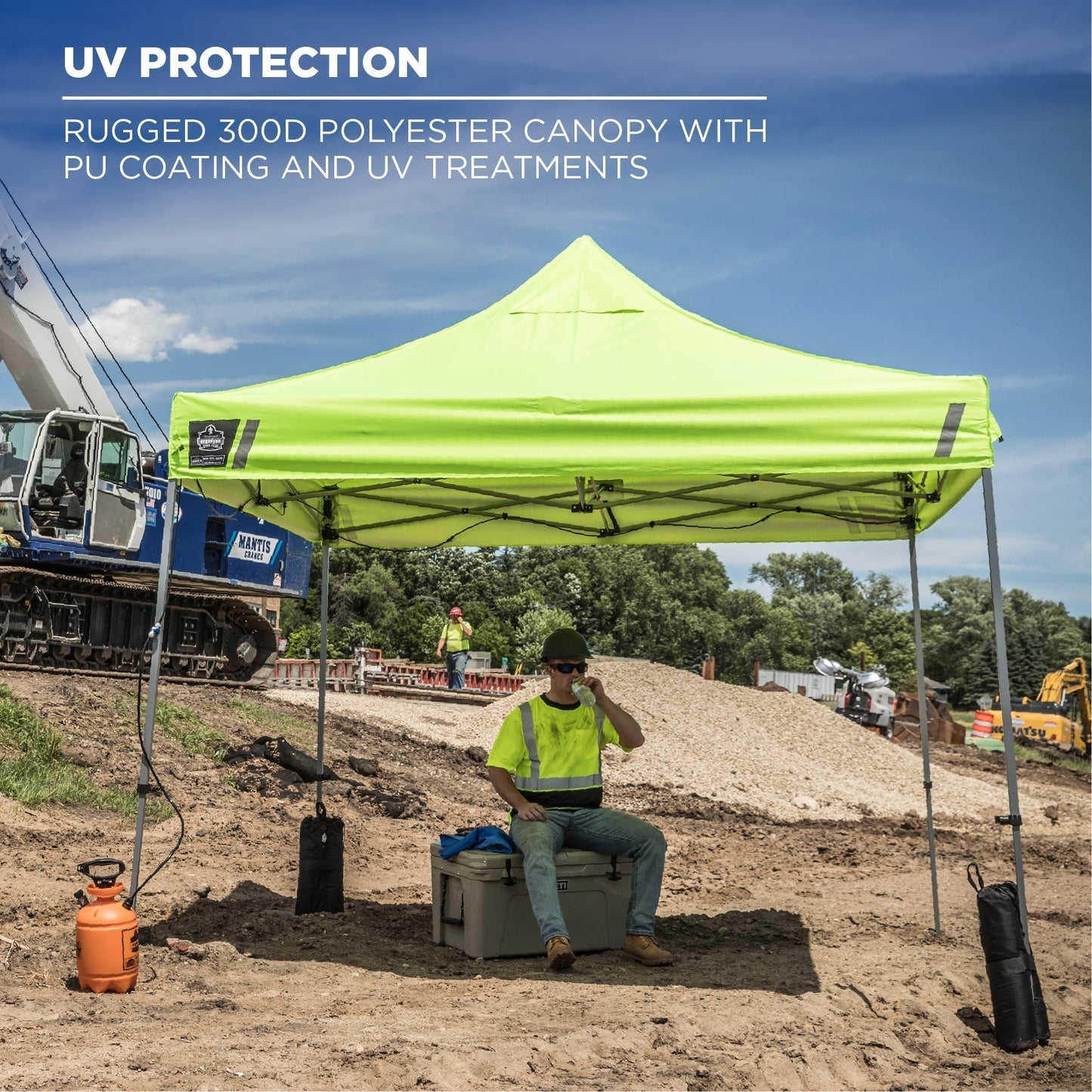 Blue Work Tents - Ergodyne - Durable Pop-Up Shelter