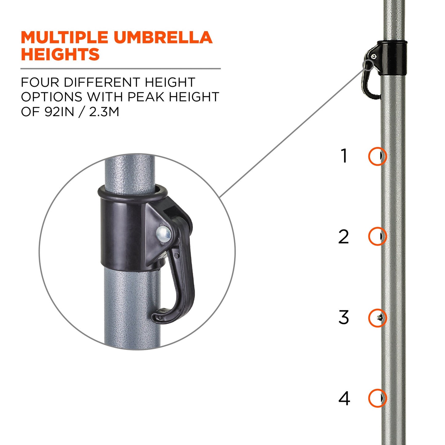 Blue Work Umbrella - Ergodyne - Lightweight Canopy