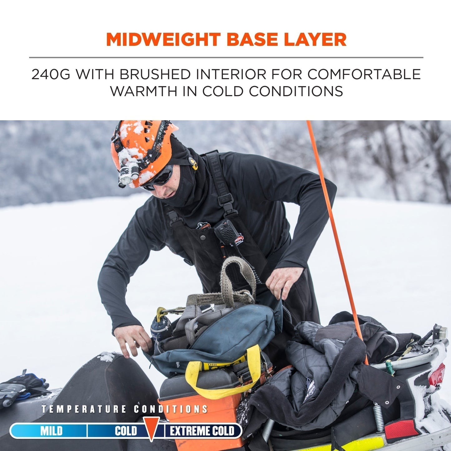 Black Thermal Shirt - Ergodyne - Base Layer Comfort