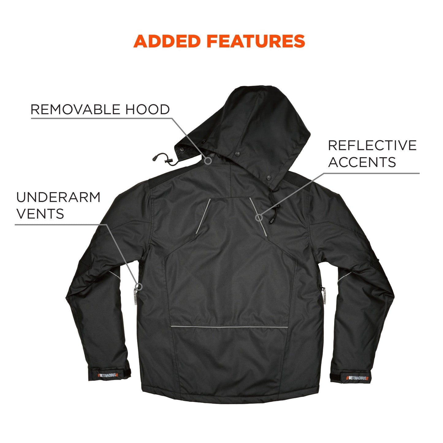 Black Winter Jacket - Ergodyne - Insulated Comfort