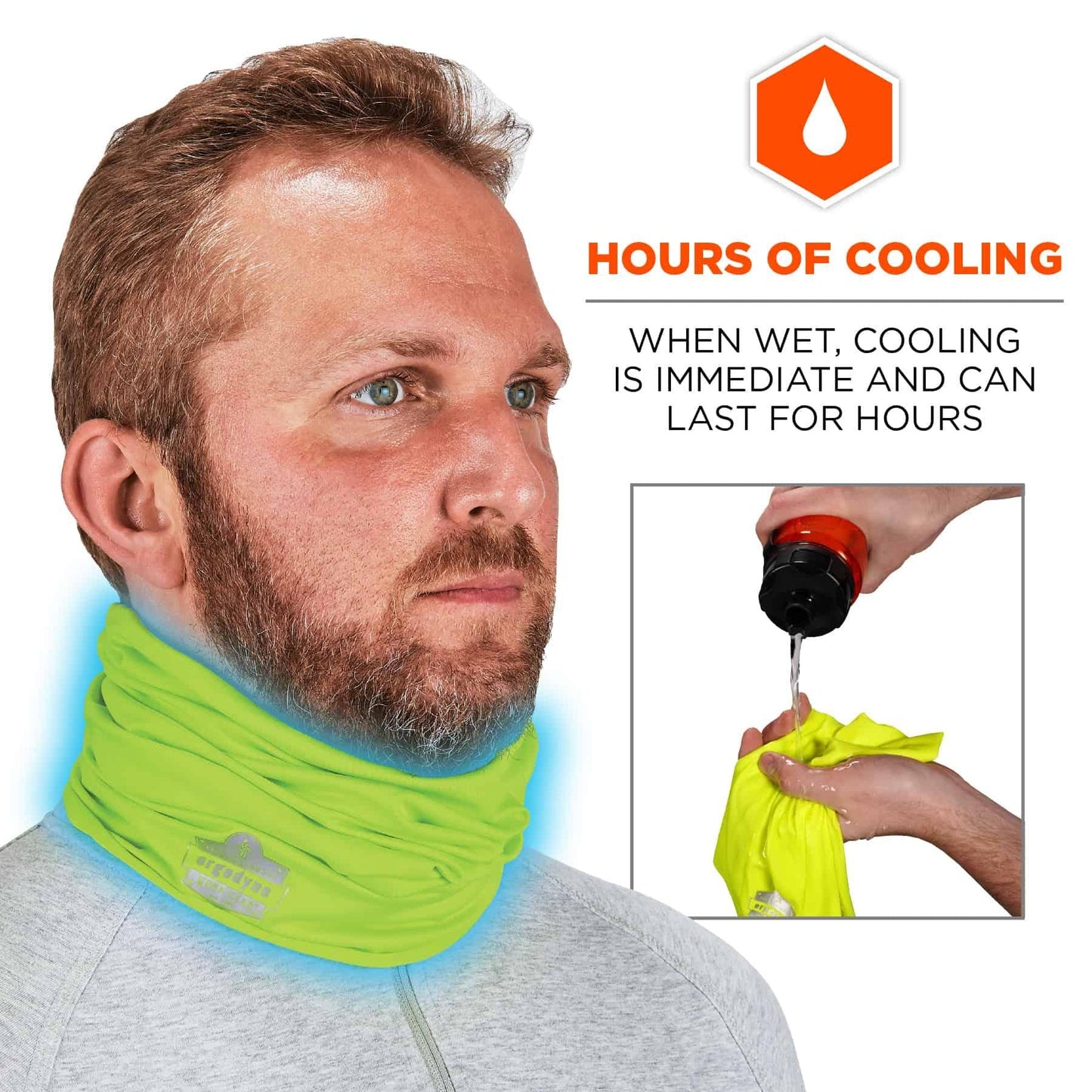 Black Cooling Gaiters - Ergodyne - Evaporative Relief