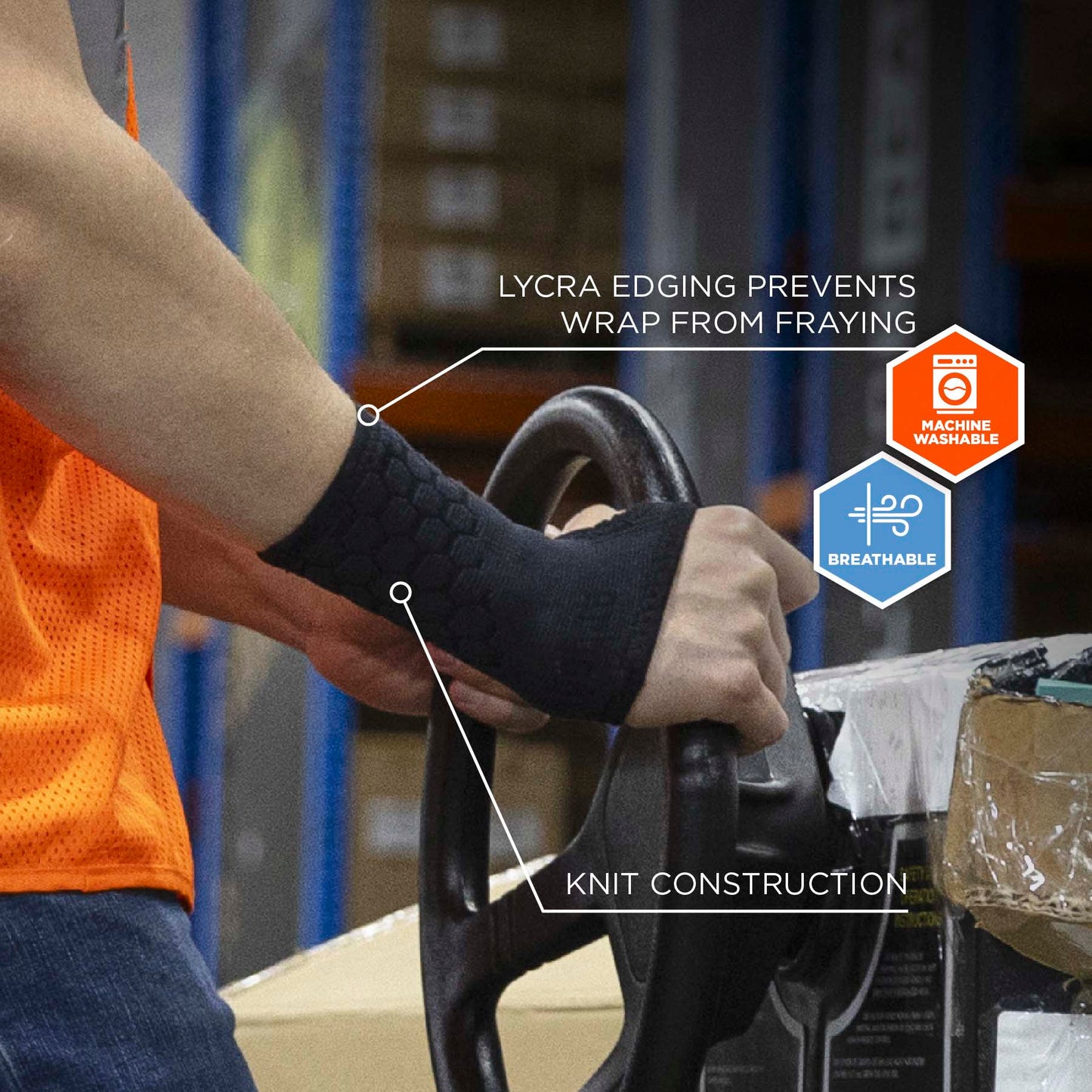 Black Wrist Wrap - Ergodyne - Compression Support