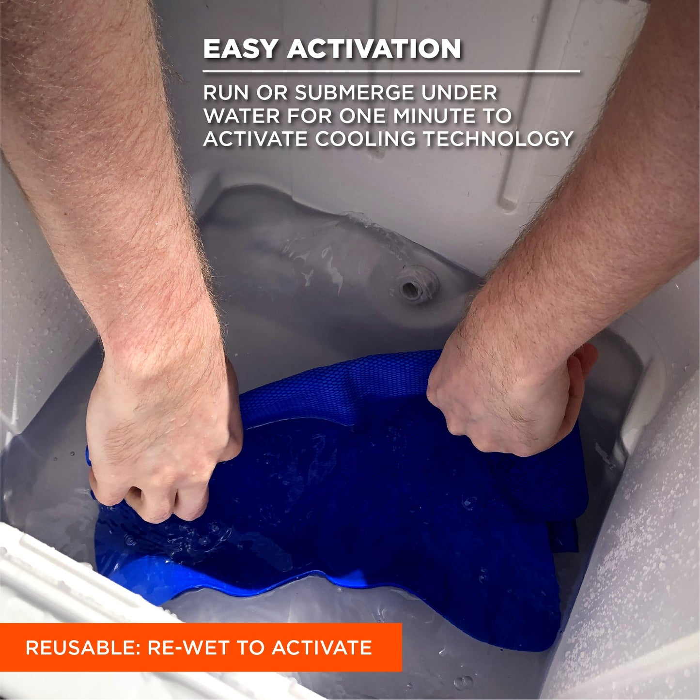 Blue Cooling Towels - Ergodyne - PVA Material