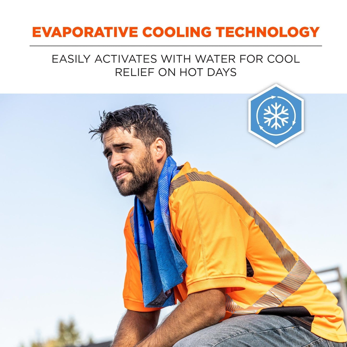 PVA Microfiber Cooling Towel - Ergodyne - Soft Absorbent
