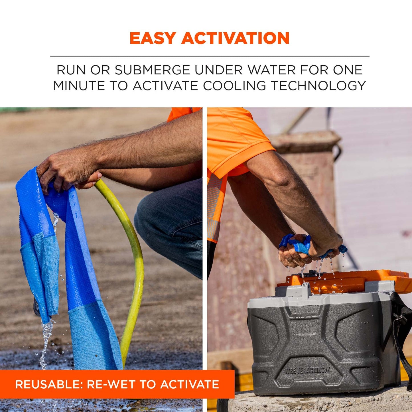 PVA Microfiber Cooling Towel - Ergodyne - Soft Absorbent
