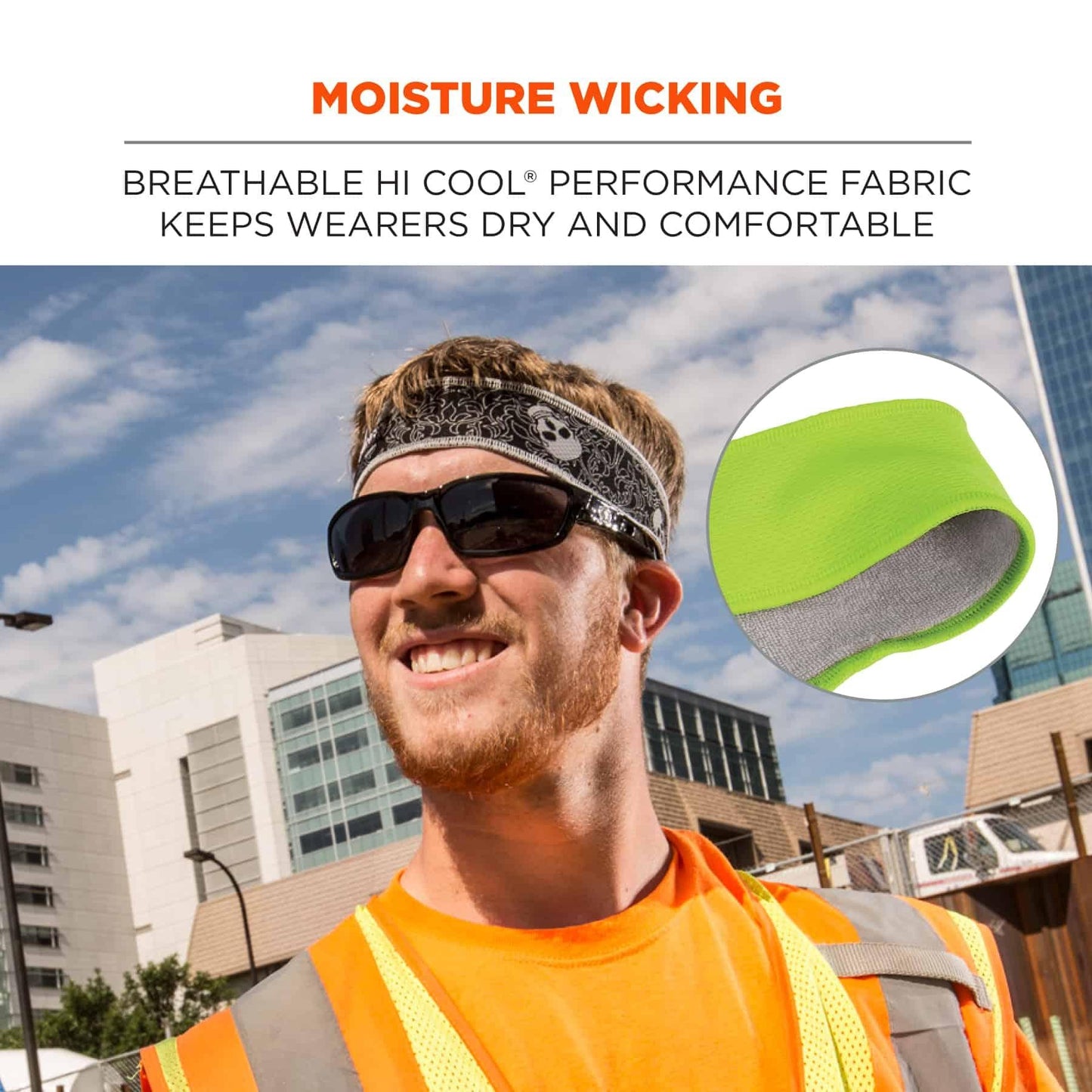 Skulls Sweatbands - Ergodyne - High-Performance Fabric
