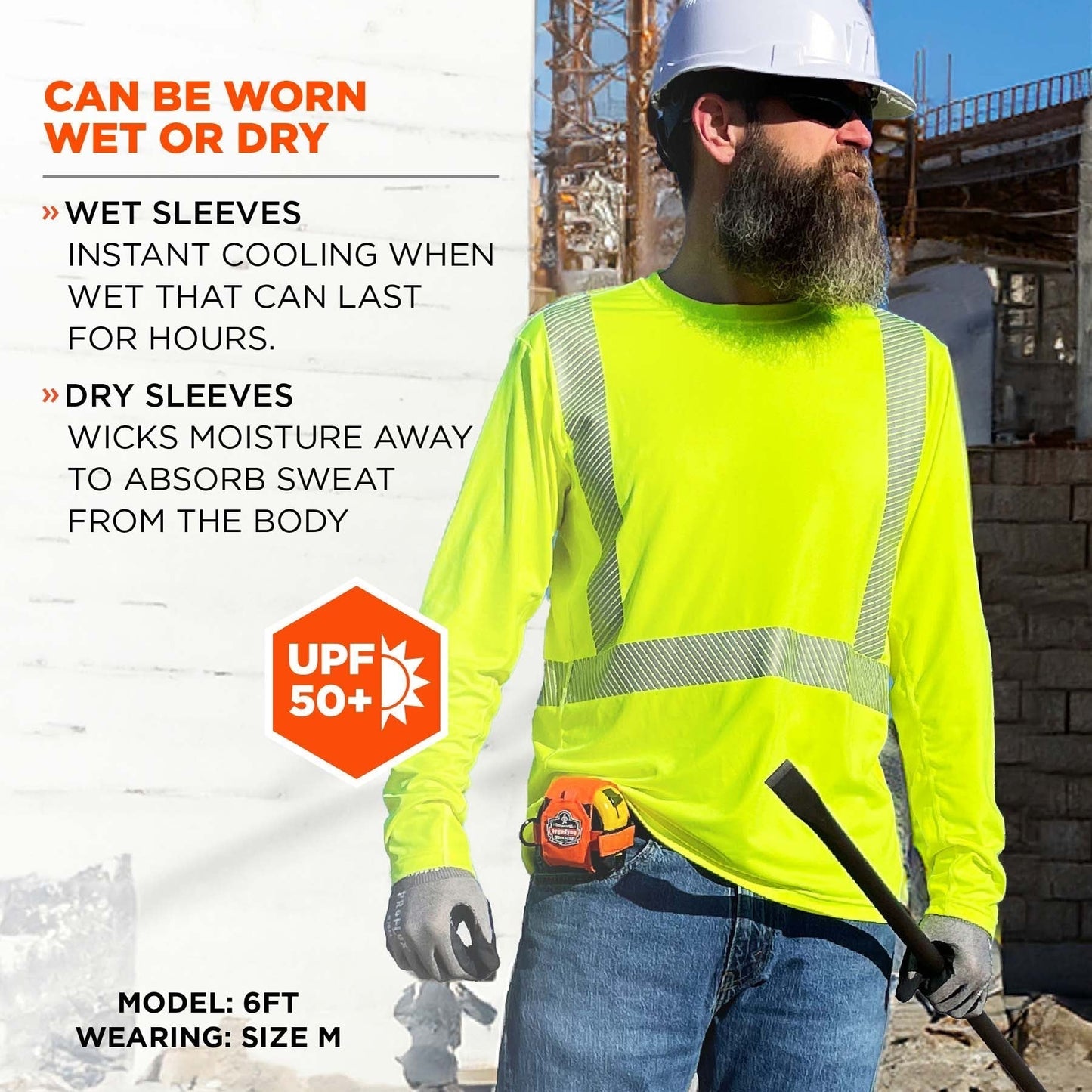 Yellow/Lime Safety Shirt - Ergodyne - Cooling Comfort