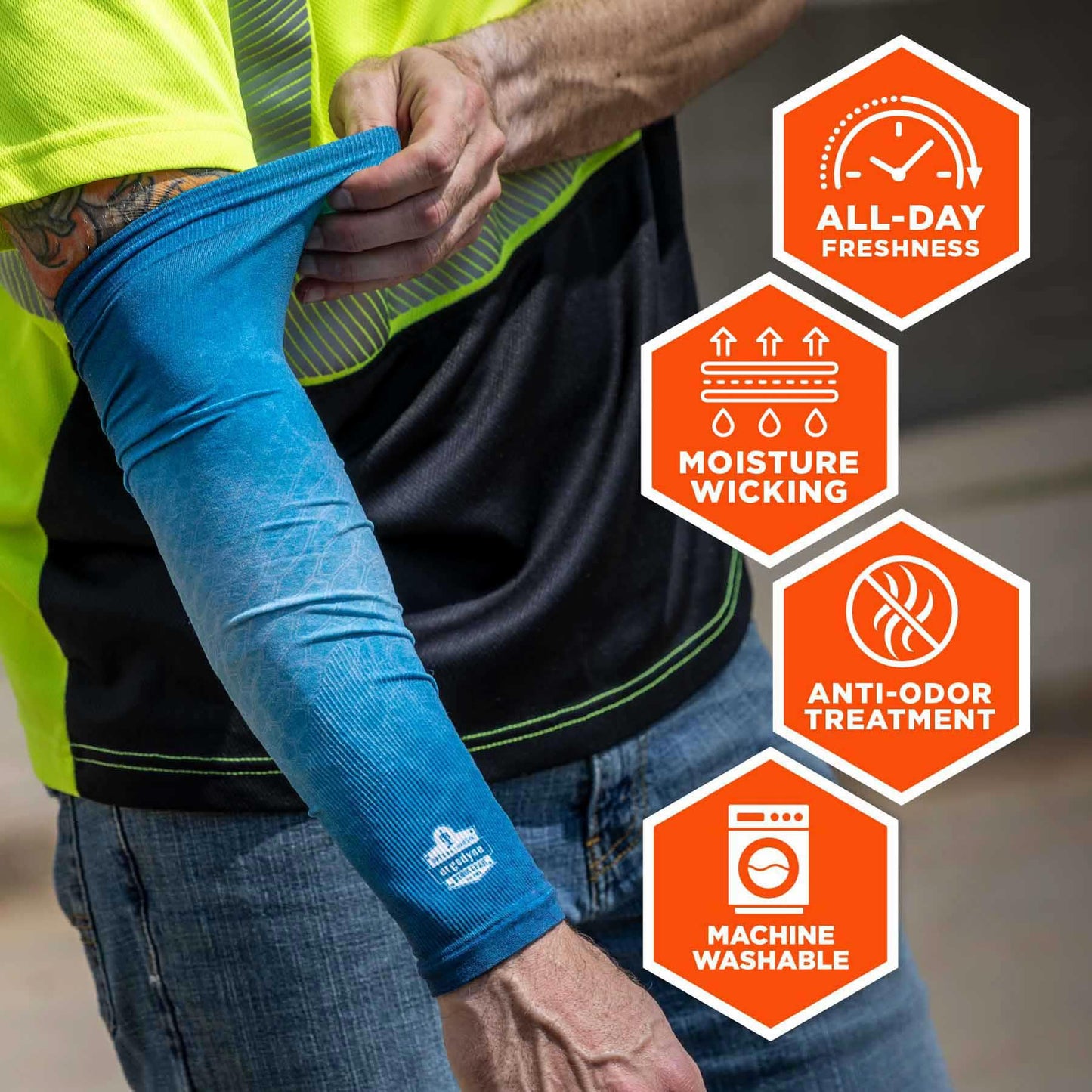 American Flag Sleeves - Ergodyne - Moisture-Wicking
