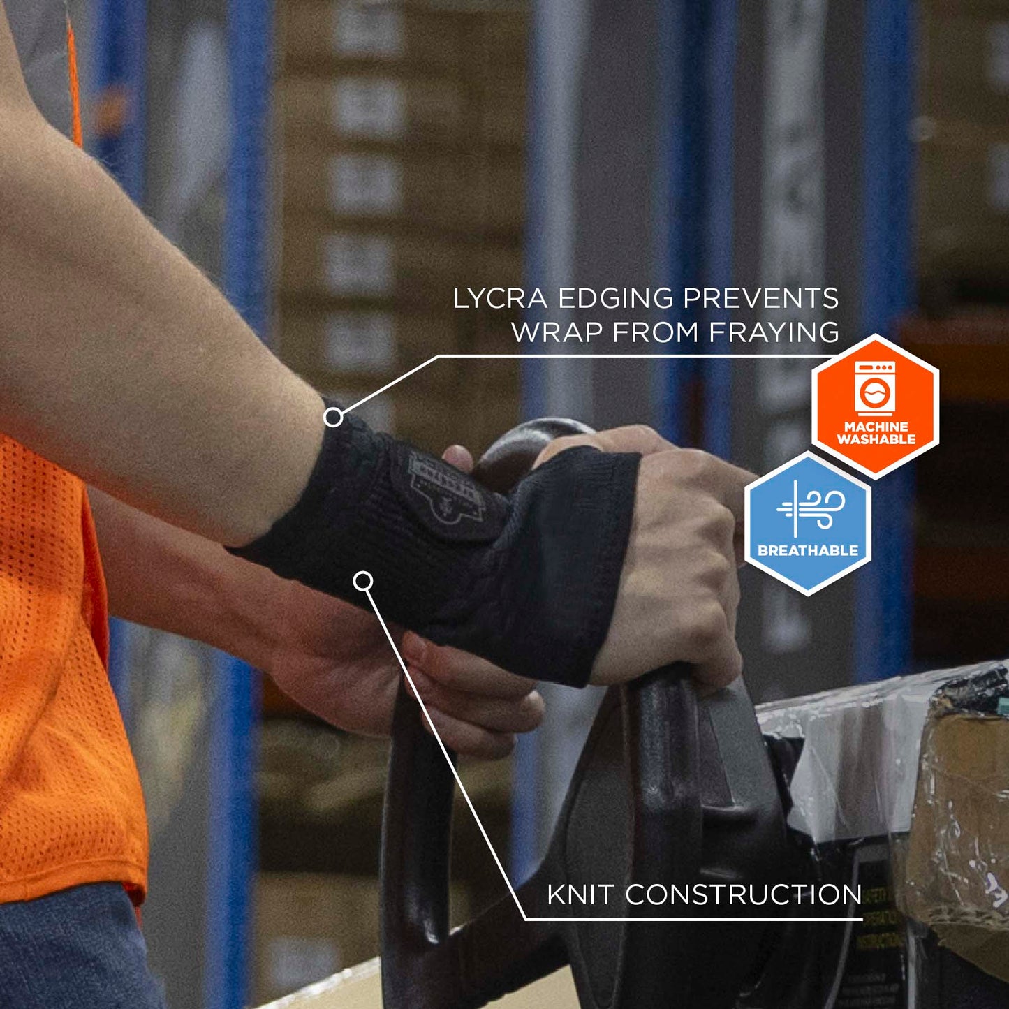 Black Wrist Wrap - Ergodyne - Comfortable Support Sleeve