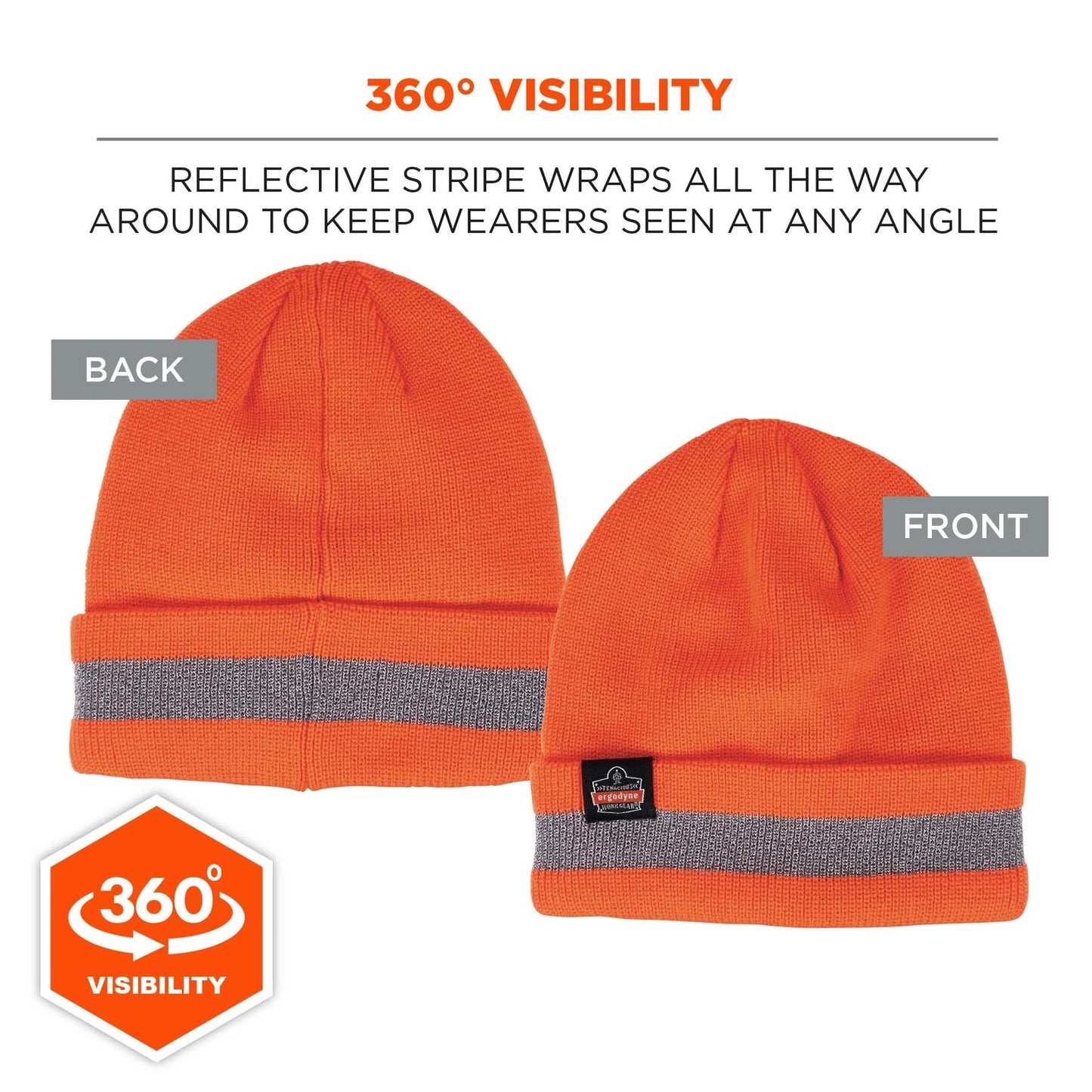 Lime Knit Cap - Ergodyne - Reflective Design