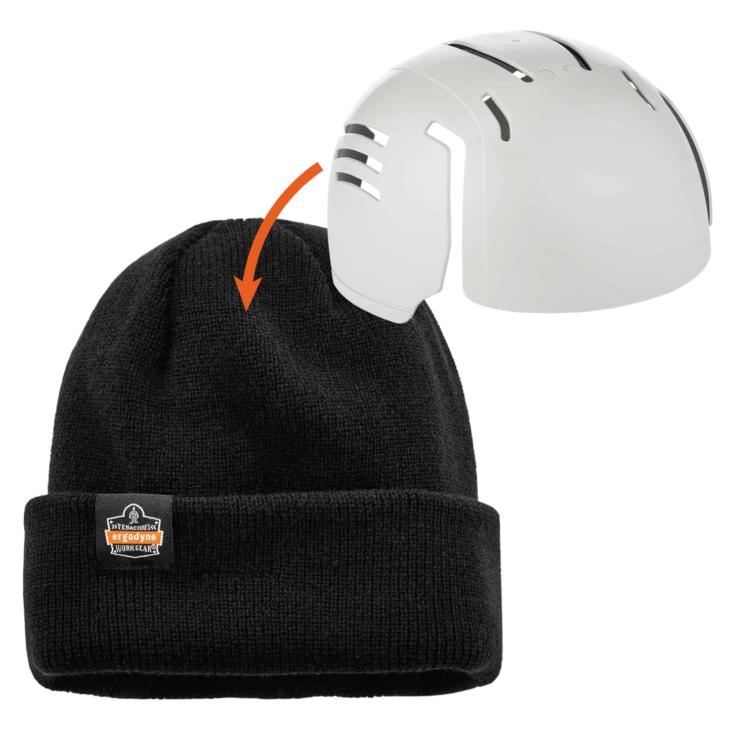 Black Knit Cap - Ergodyne - Warm Ribbed Beanie