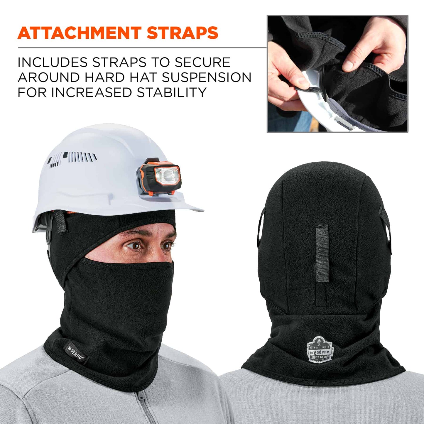 Black Balaclavas - Ergodyne - Warm Fleece Mask