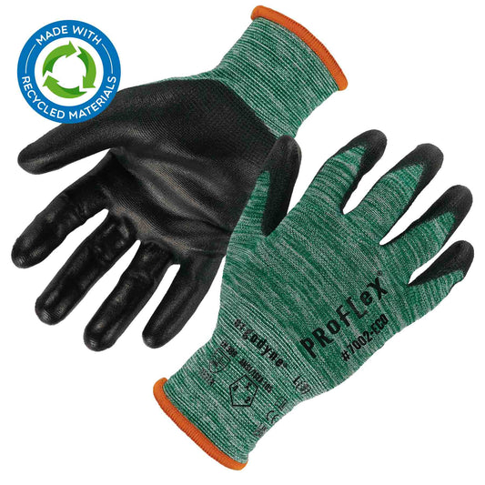 Green String Knit Gloves - Ergodyne - Recycled PU