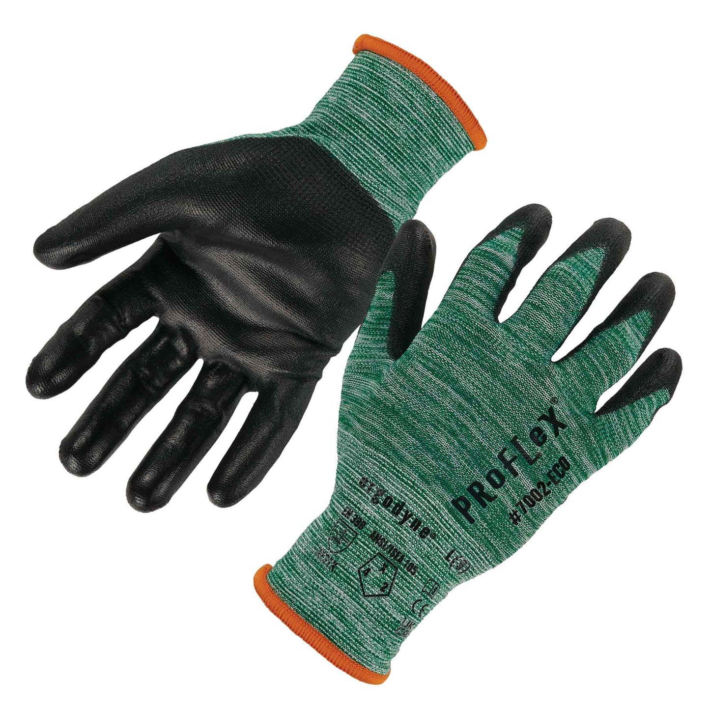 Green String Knit Gloves - Ergodyne - Recycled PU