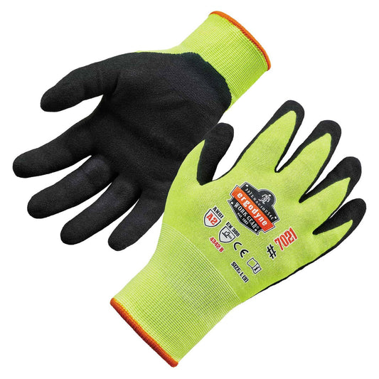 Green String Knit Gloves - Ergodyne - Nitrile-Coated