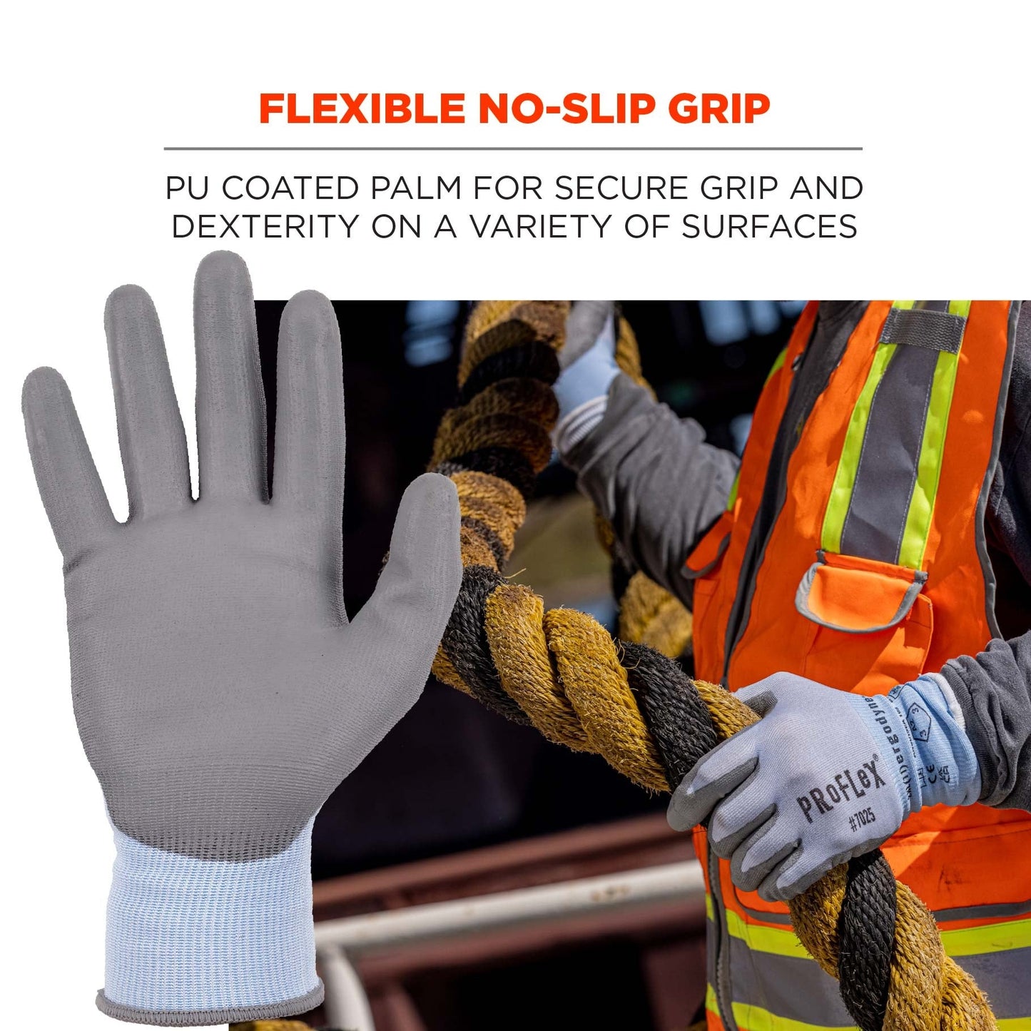 Blue String Knit Gloves - Ergodyne - Cut Resistant