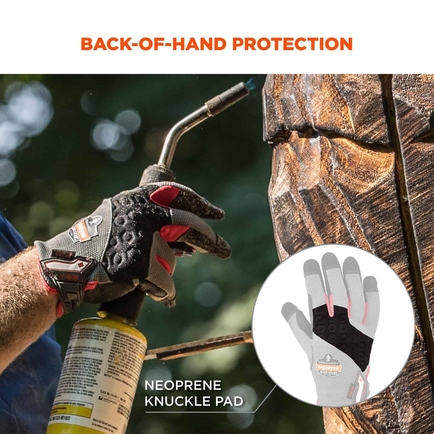 Gray Performance Gloves | Ergodyne | Proflex 710Cr Heavy-Duty + Cut Resistance