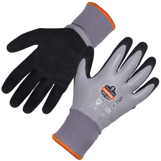 Gray Knit Gloves - Ergodyne - Waterproof Grip