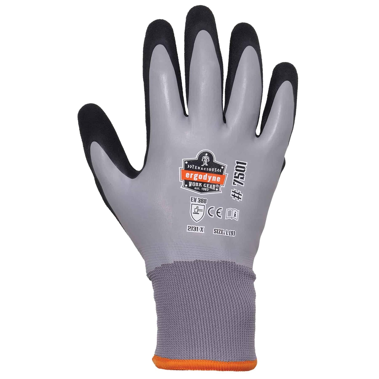 Gray Knit Gloves - Ergodyne - Waterproof Grip