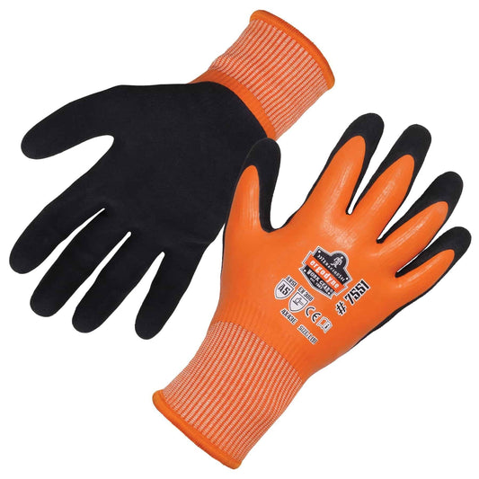 Orange String Knit Gloves - Ergodyne - Waterproof Design