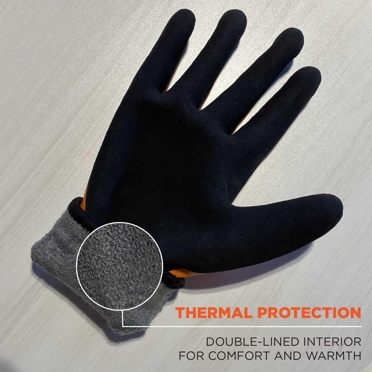 Orange String Knit Gloves - Ergodyne - Waterproof Design