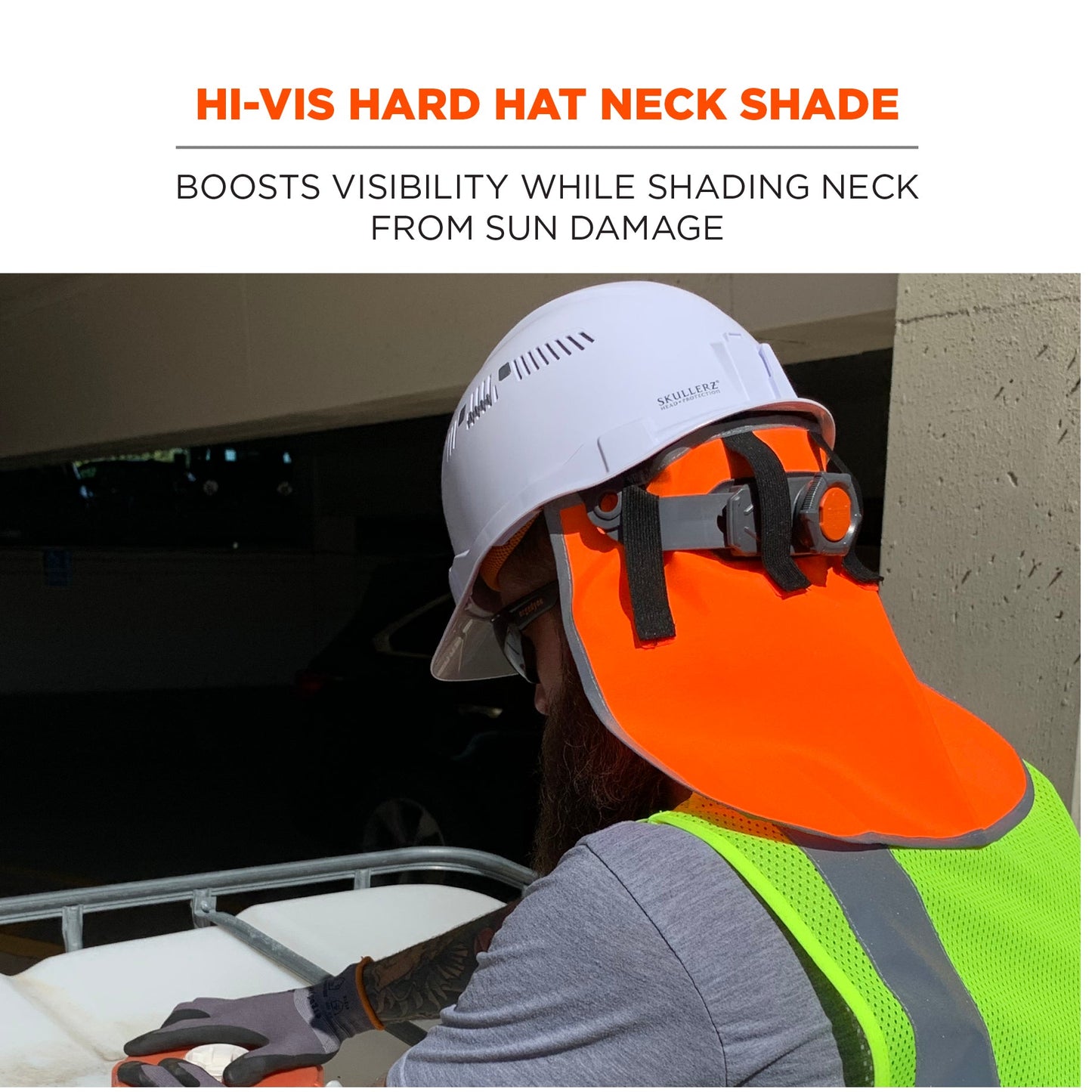 Yellow/Lime Hard Hat Shade - Ergodyne - Hi-Vis Safety