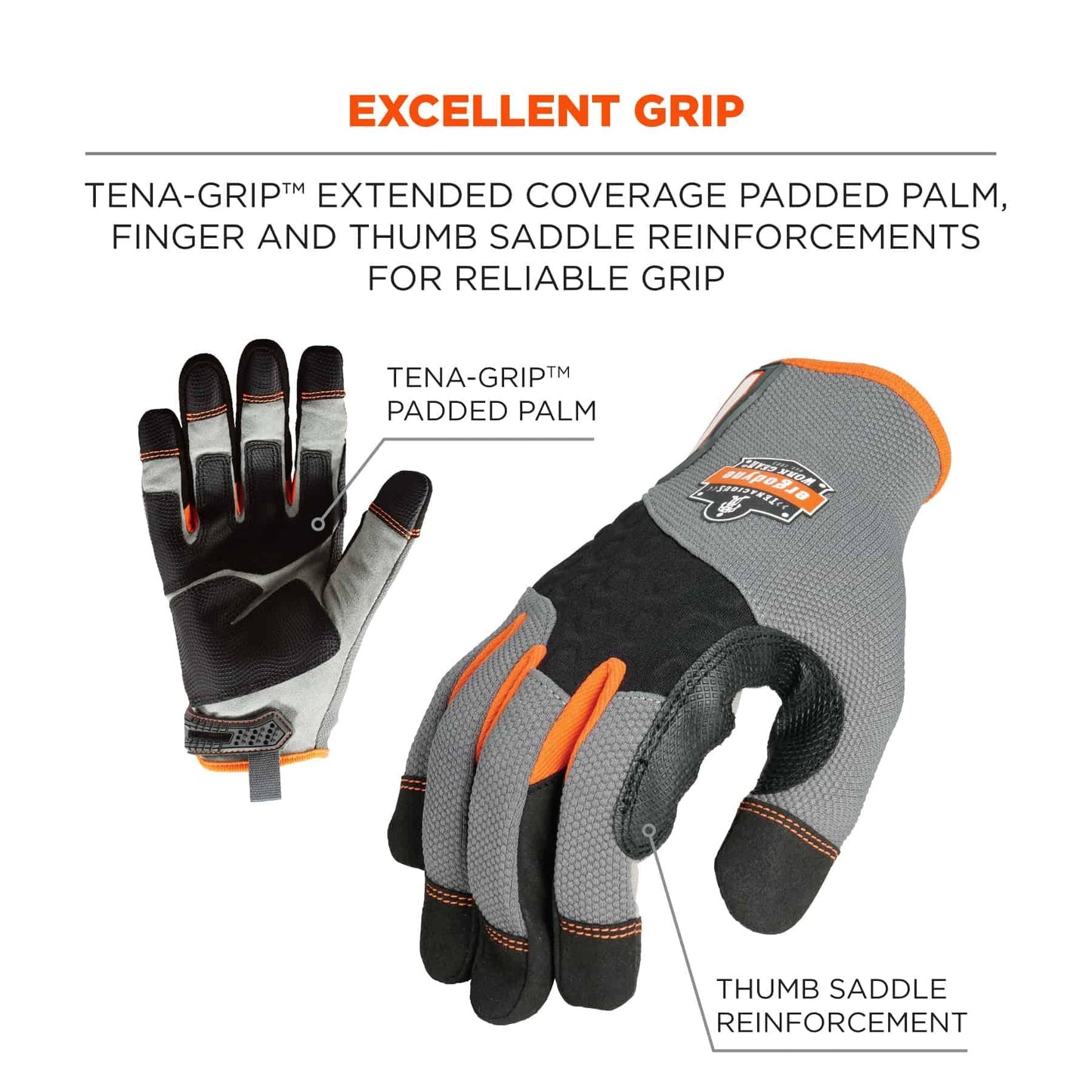 Black Performance Gloves - Ergodyne - High Grip Design
