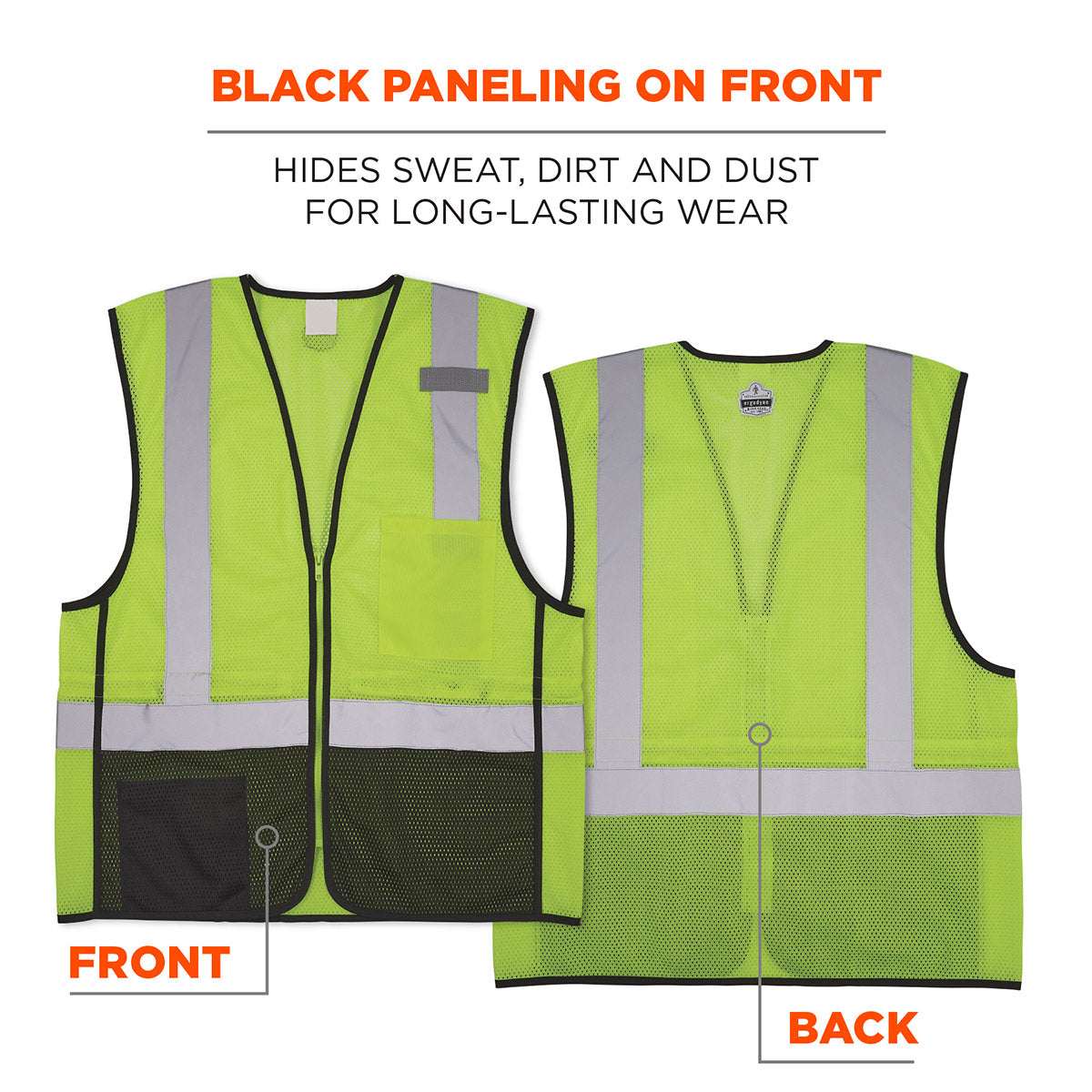 Lime Safety Vest - Ergodyne - Reflective Mesh Design