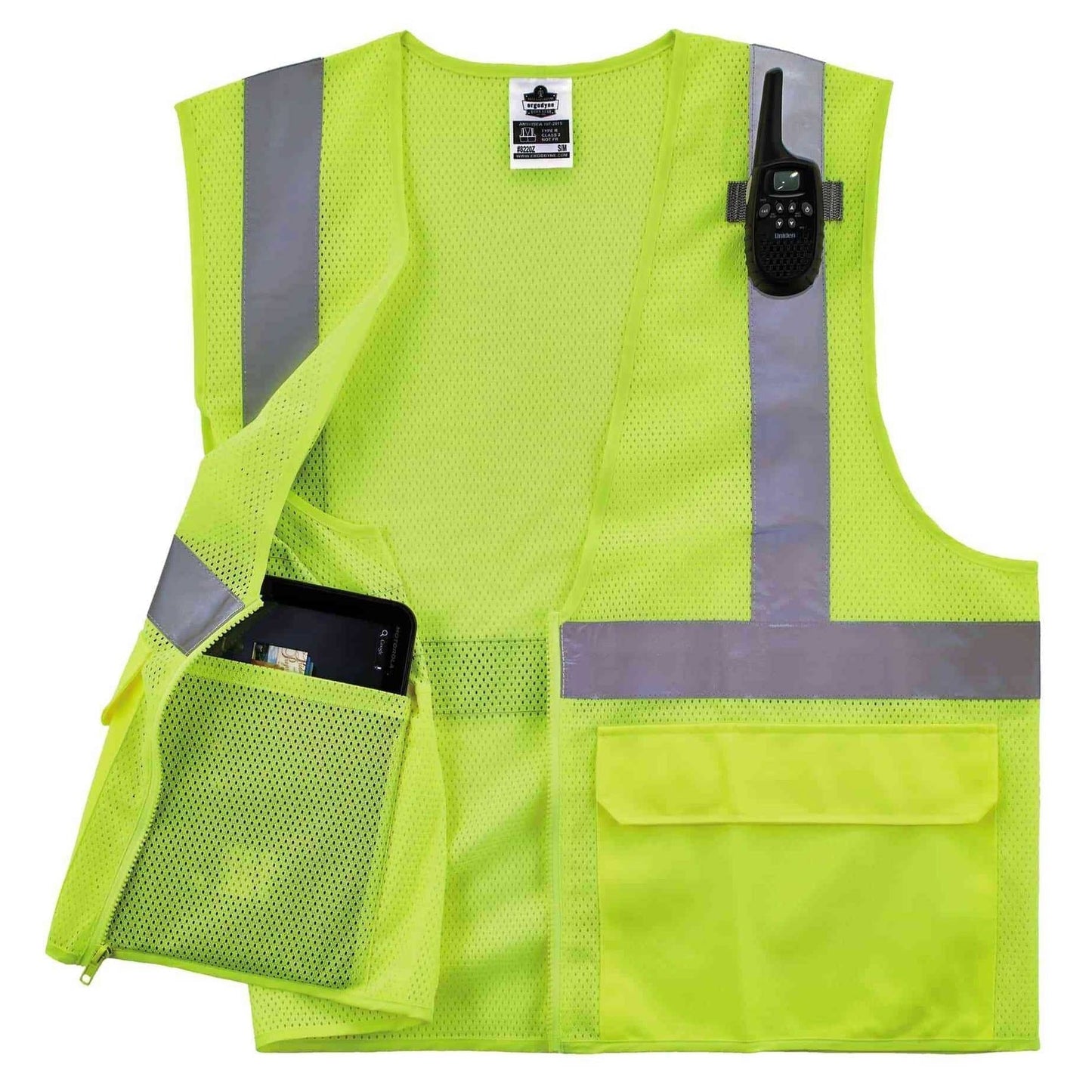 Yellow/Lime Safety Vest - Ergodyne - Mesh Fabric