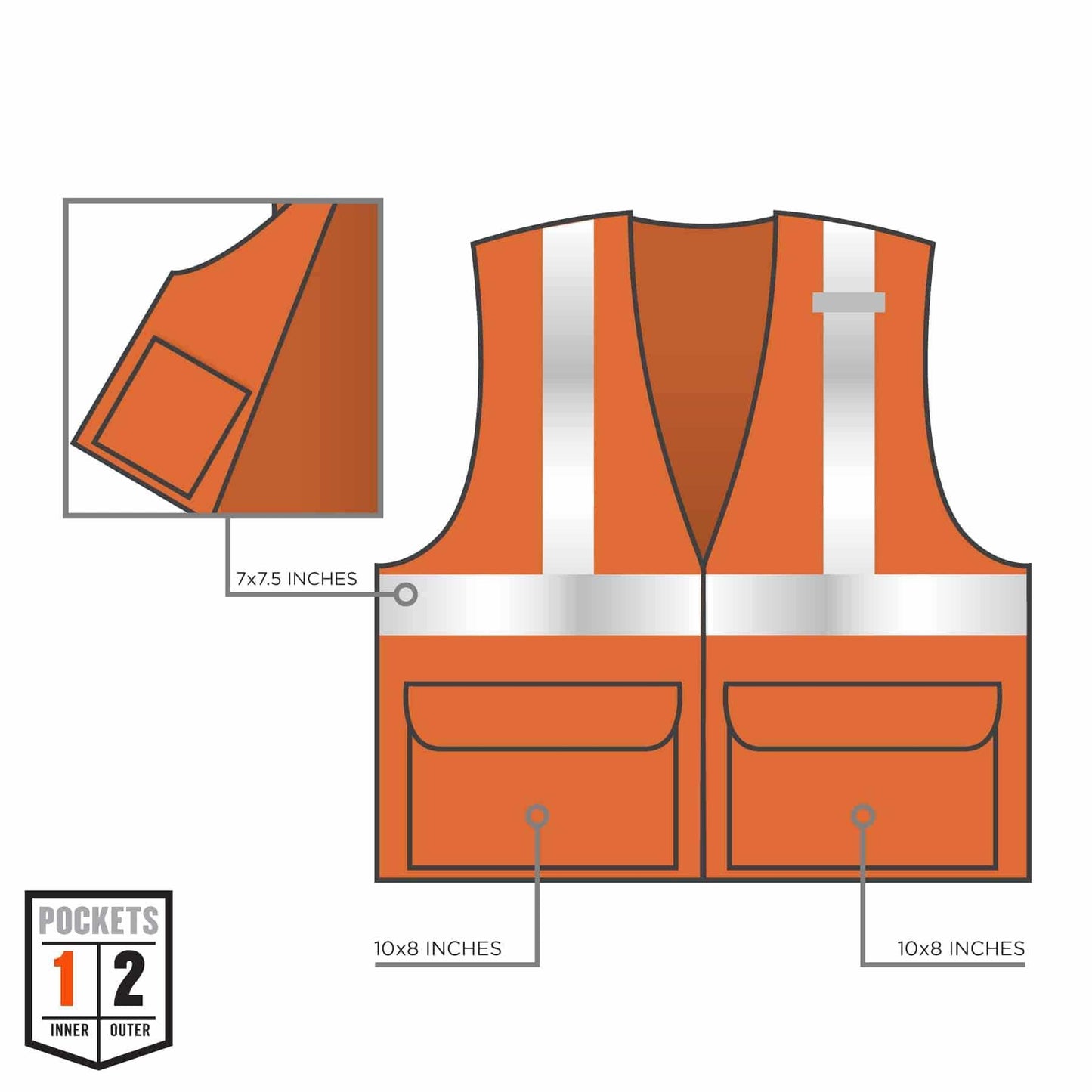 Yellow/Lime Safety Vest - Ergodyne - Mesh Fabric