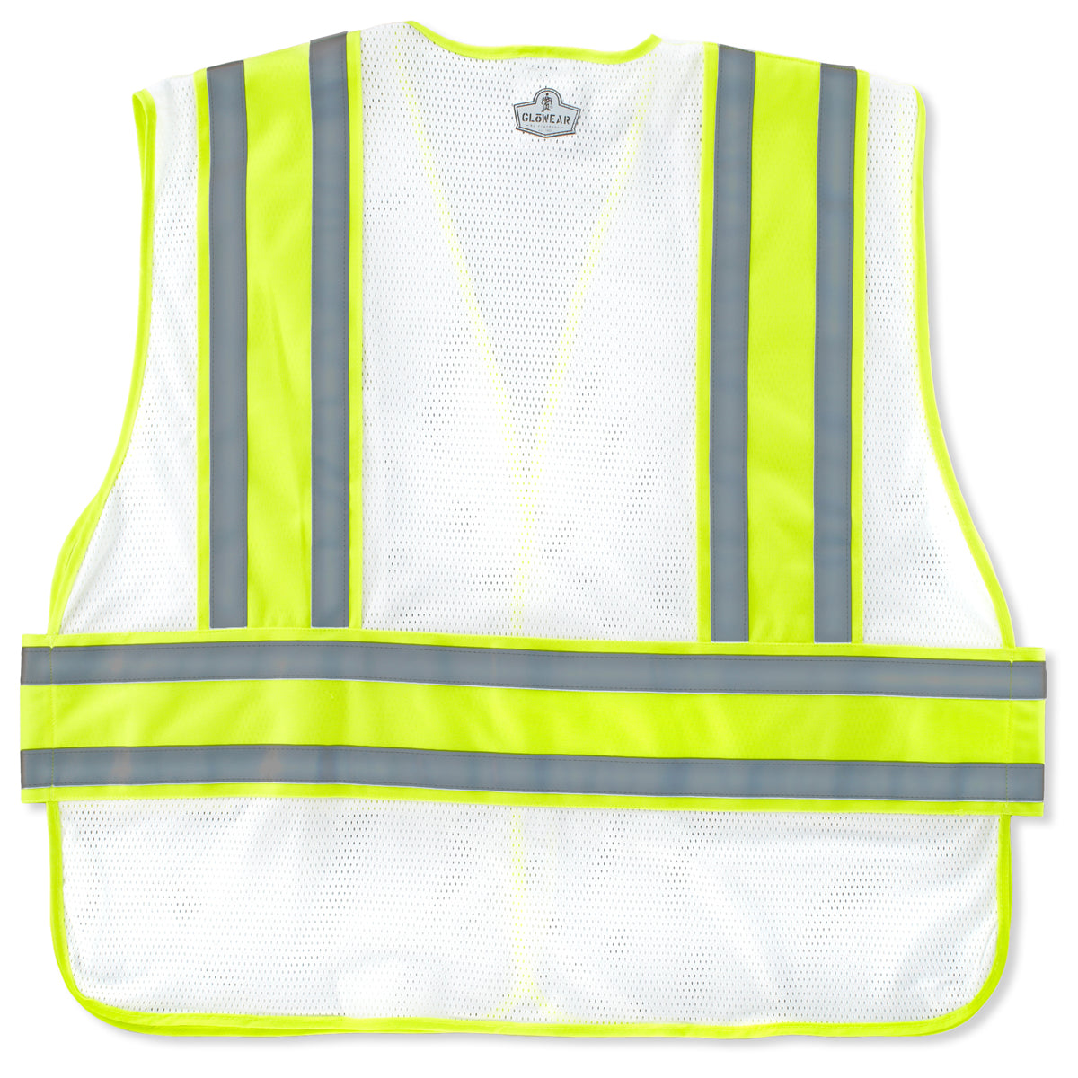 White Safety Vest - Ergodyne - Expandable Mesh