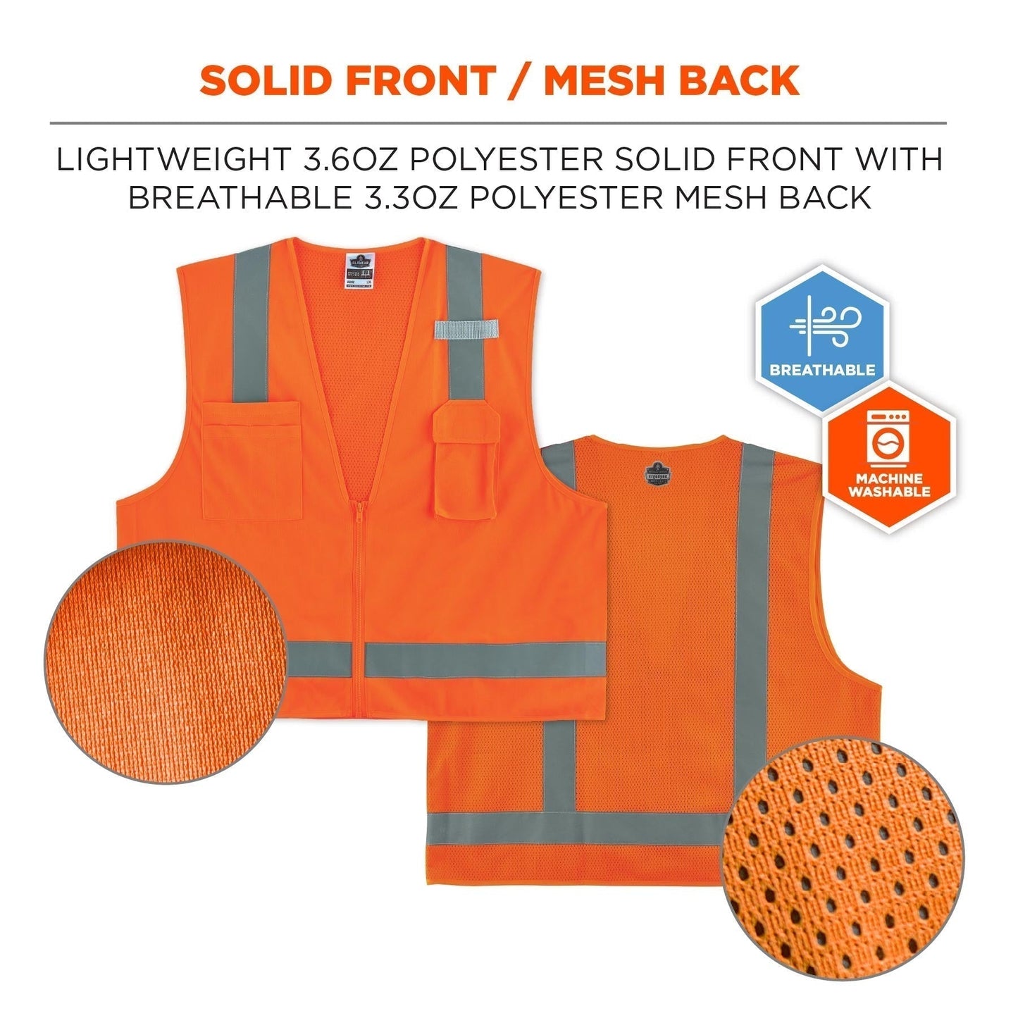 Yellow/Lime Safety Vest - Ergodyne - Hi-Visibility