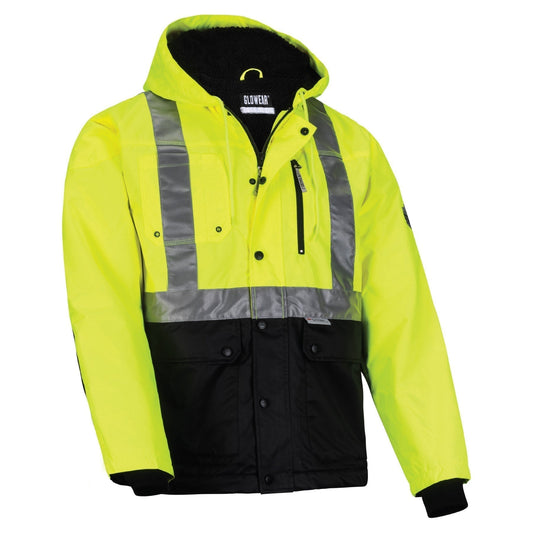 Yellow/Lime Safety Jacket - Ergodyne - Heavy-Duty Hi-Vis