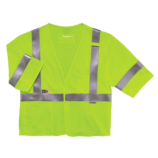 Yellow/Lime Safety Vests - Ergodyne - FR Mesh Design