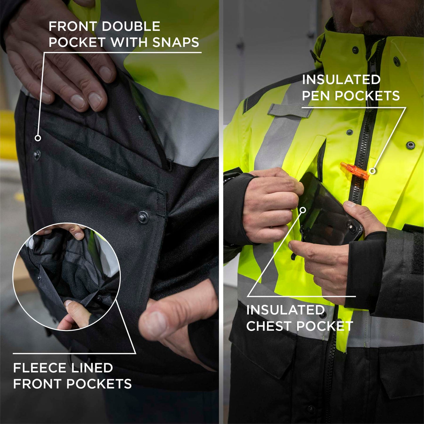 Yellow/Lime Safety Jacket - Ergodyne - Heat Reflective