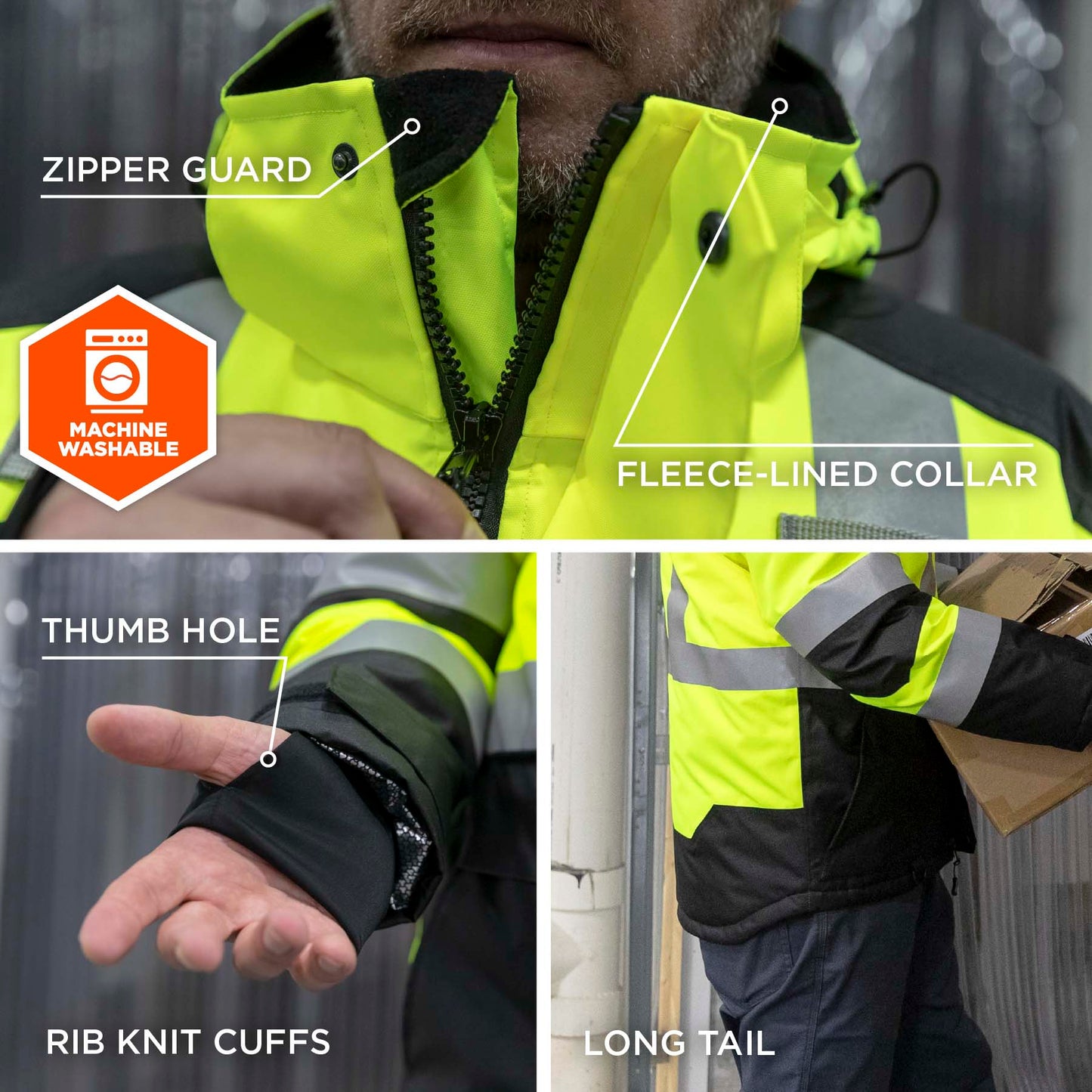 Yellow/Lime Safety Jacket - Ergodyne - Heat Reflective