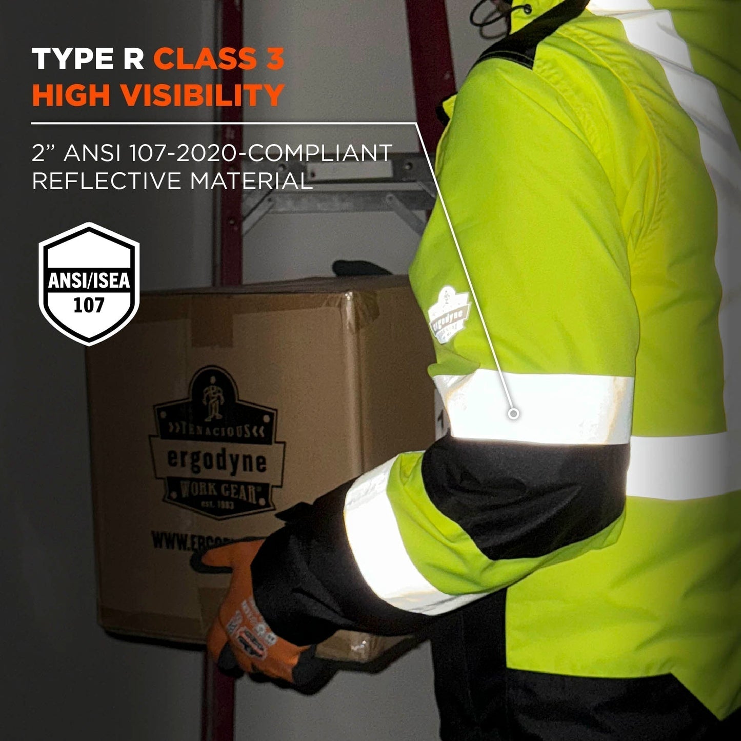 Yellow/Lime Safety Jacket - Ergodyne - Heat Reflective