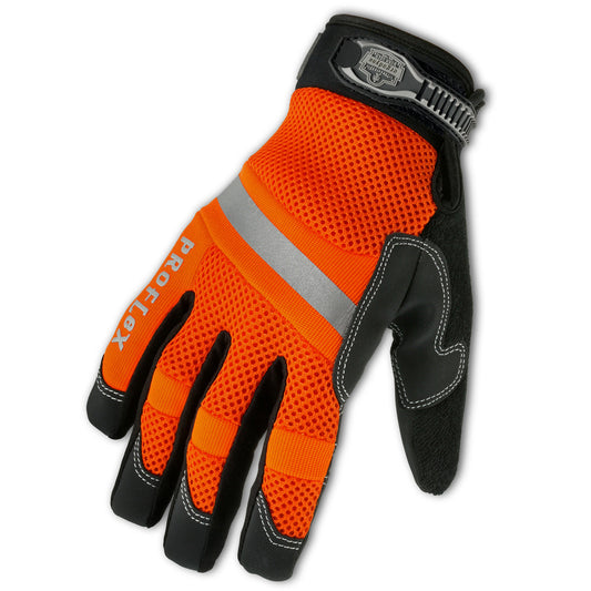Orange Performance Gloves - Ergodyne - Hi-Vis Mesh Design