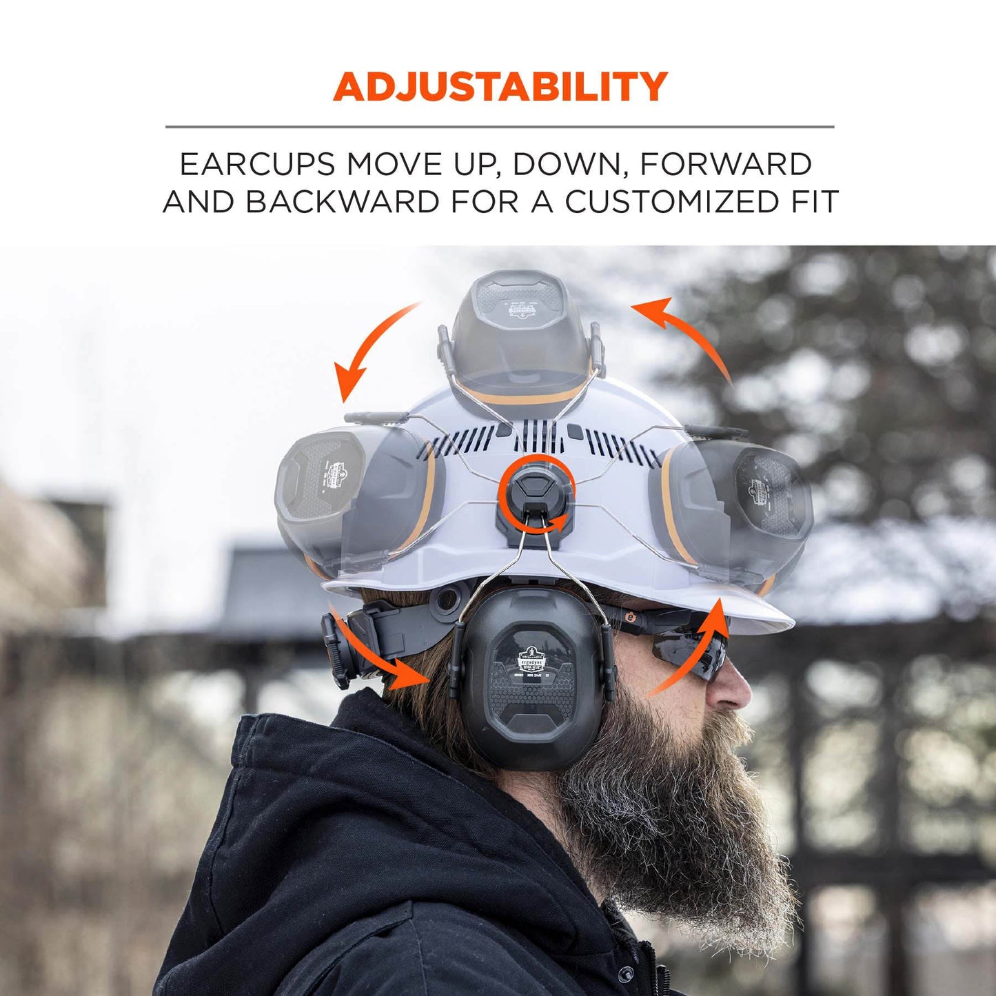 26dB NRR Ear Muffs - Ergodyne - Comfortable Design