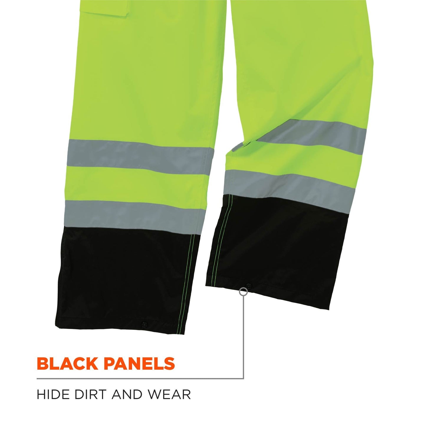 Yellow/Lime Rain Pants - Ergodyne - Waterproof Design