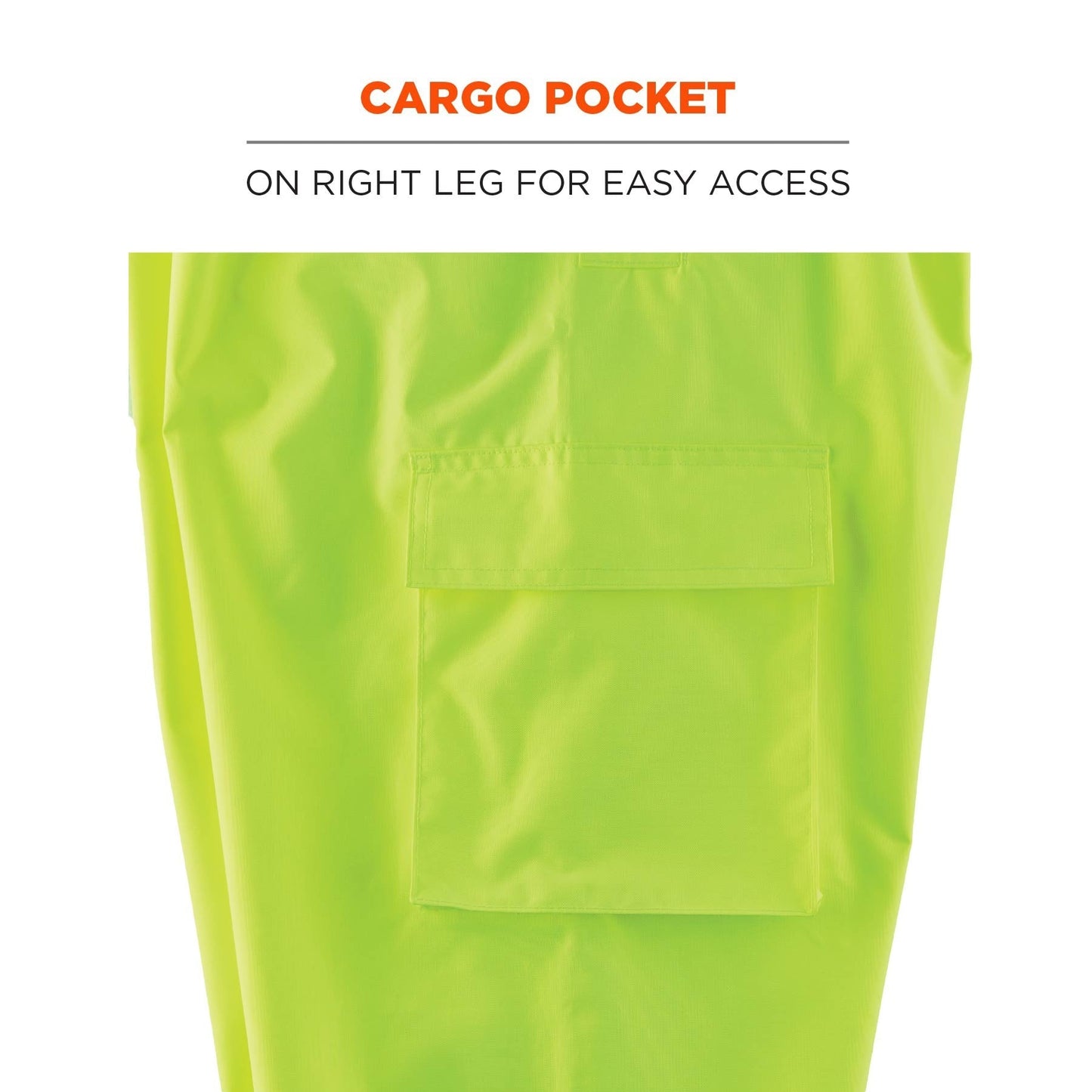 Yellow/Lime Rain Pants - Ergodyne - Waterproof Design