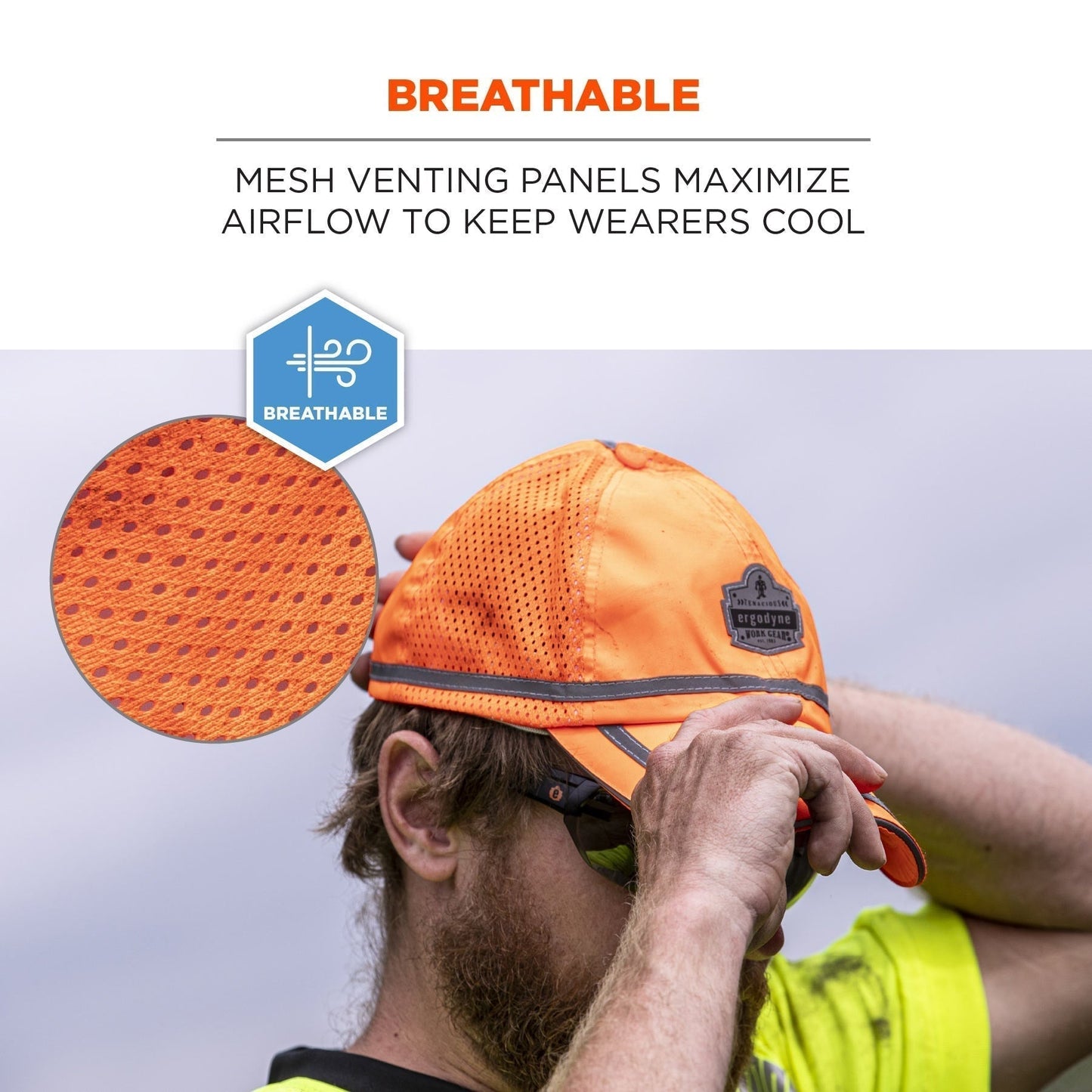 Yellow/Lime Ball Caps - Ergodyne - Hi-Vis Design