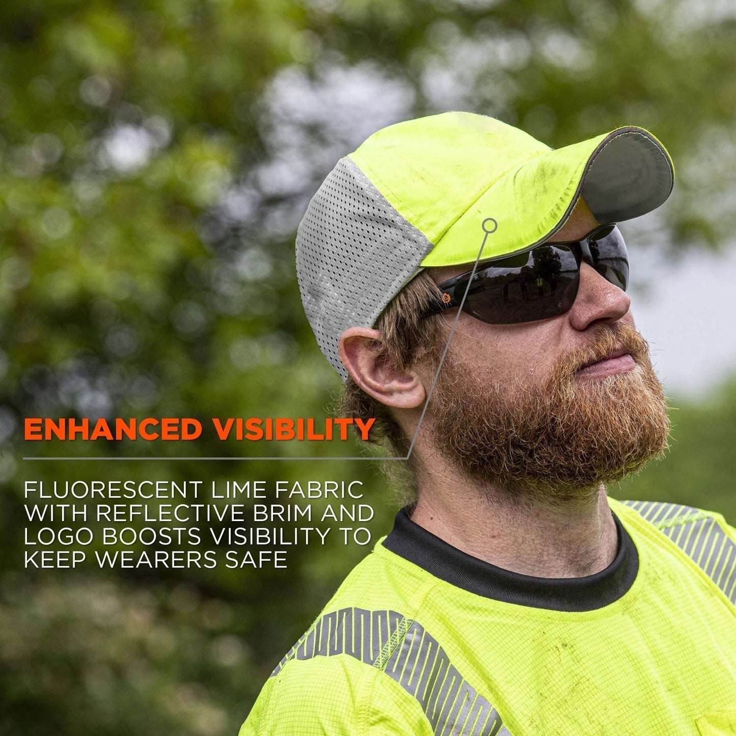 Hi-Vis Lime Snapback Cap - Ergodyne - Reflective Design