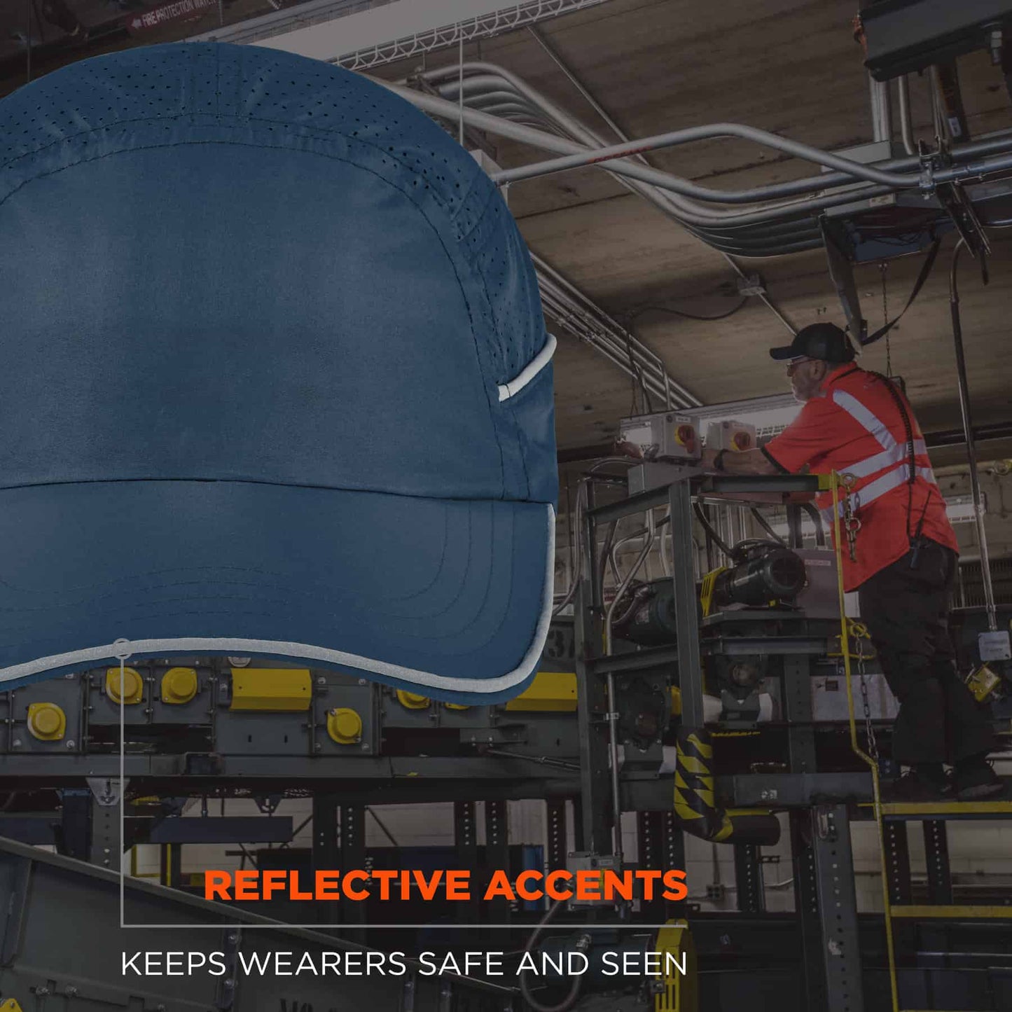 Black Bump Cap - Ergodyne - Lightweight Polyester Mesh
