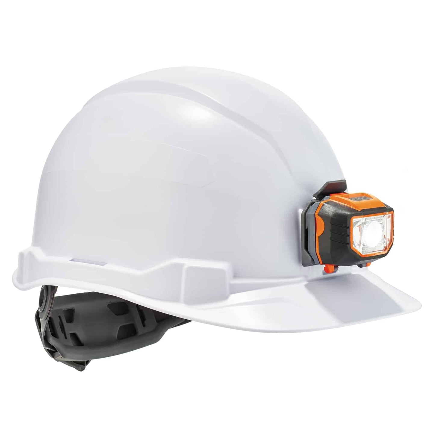 Orange Hard Hats - Ergodyne - Cap Style With LED Light
