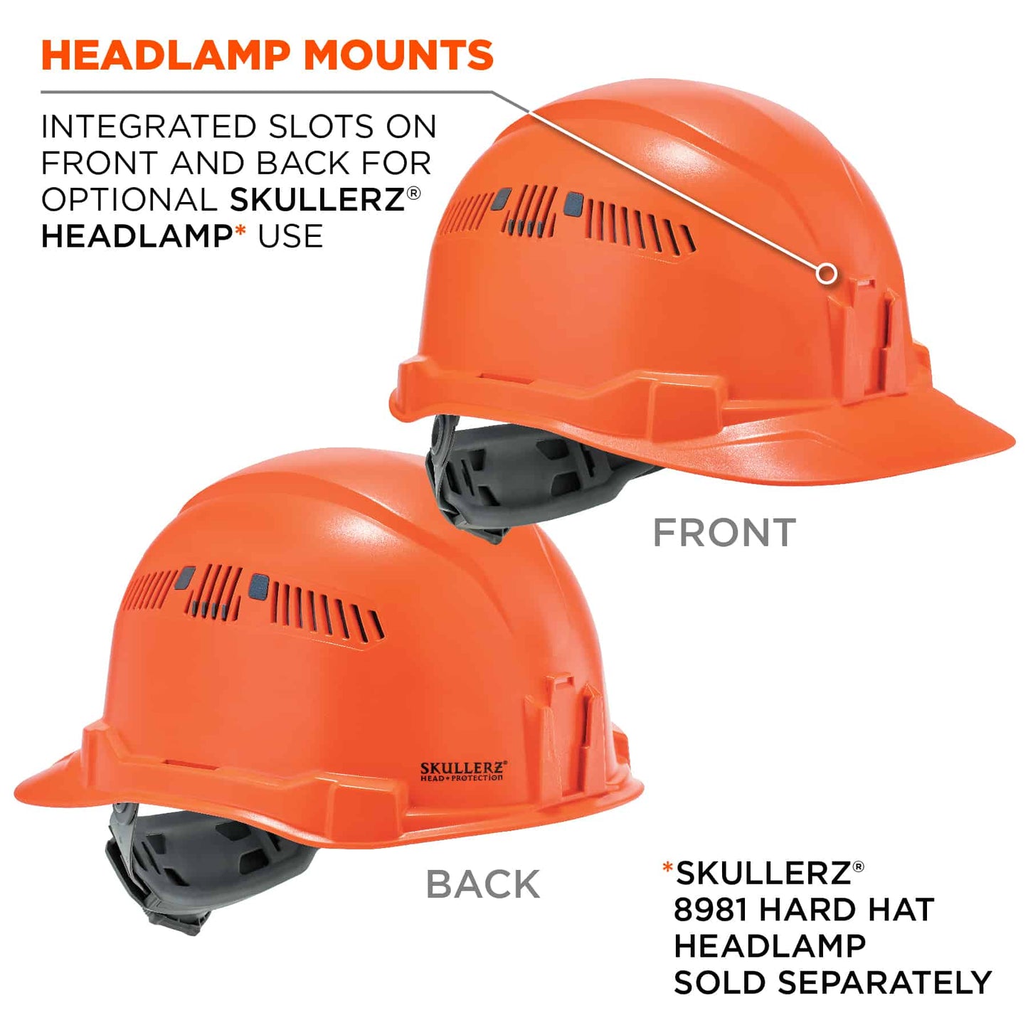 Orange Hard Hats - Ergodyne - Comfortable and Vented