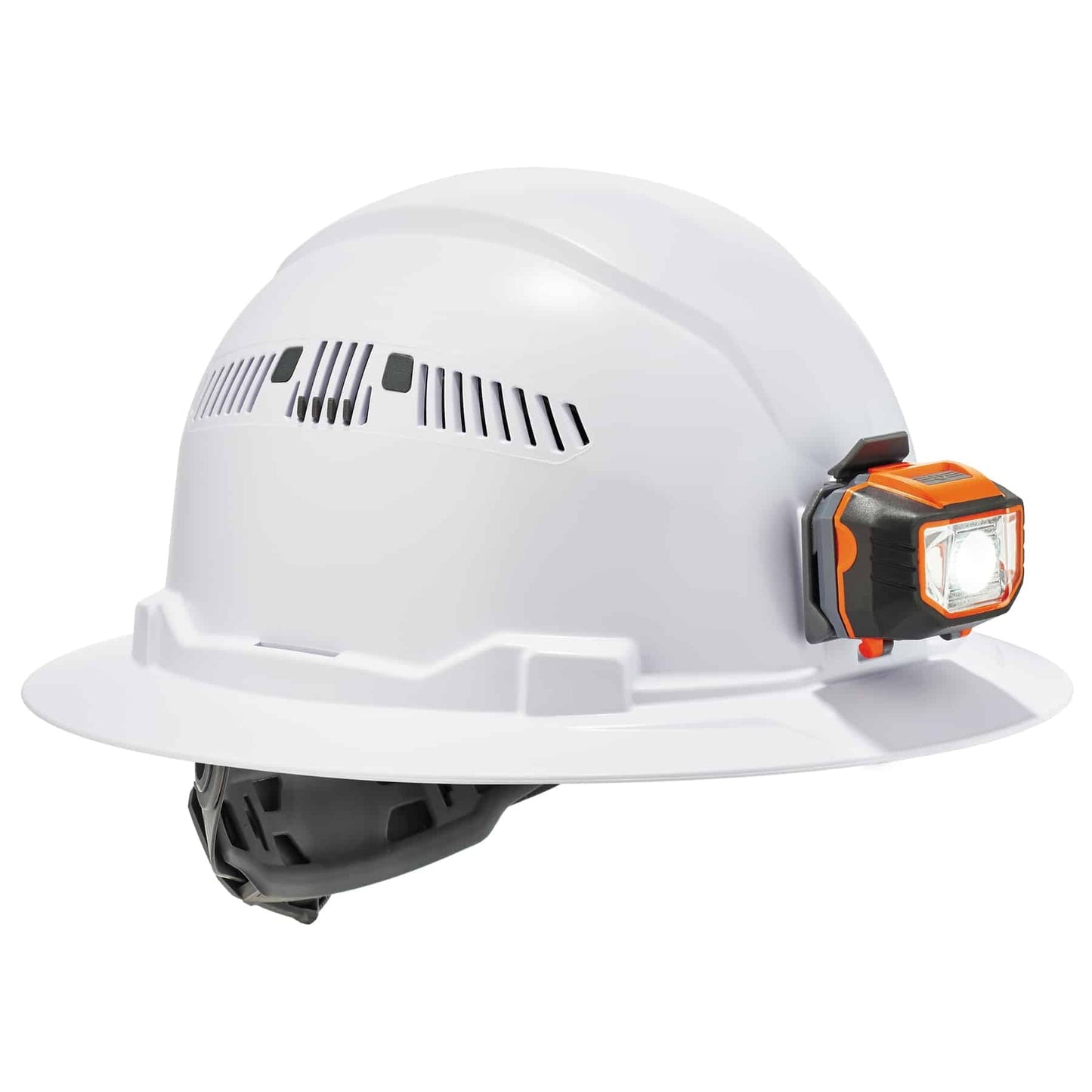 Ratchet Suspension Hard Hats - Ergodyne - Full Brim Vented