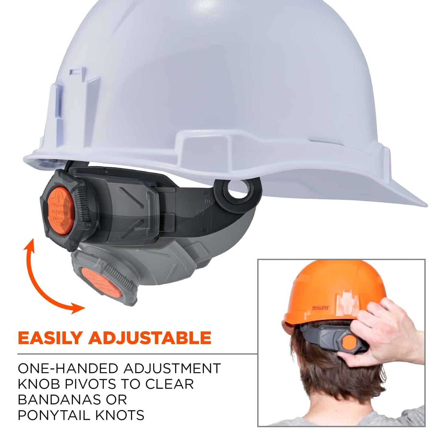 Ratchet Suspension Hard Hats - Ergodyne - Full Brim Vented