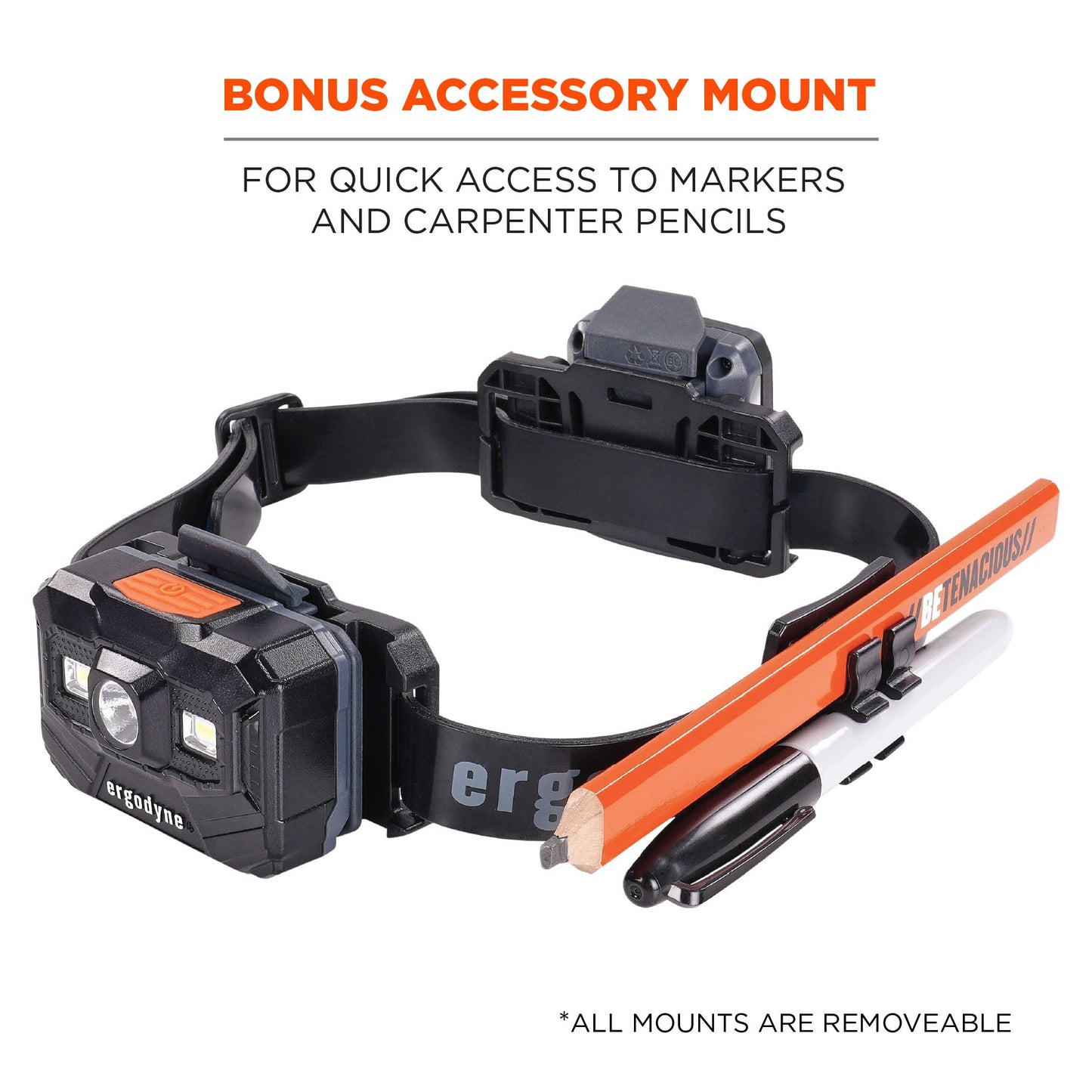 Black Light Mounts - Ergodyne - Flexible Strap